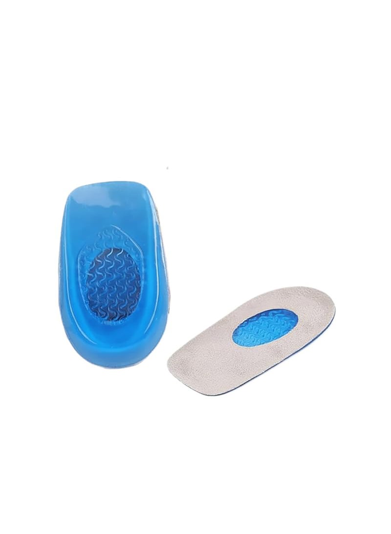 Tishta Gel Heel Pads - Shock Absorption Support for Daily Comfort and Heel Relief - Soft Gel Cushion for Walking and Long Standing -Model1-(Small) - Image 1