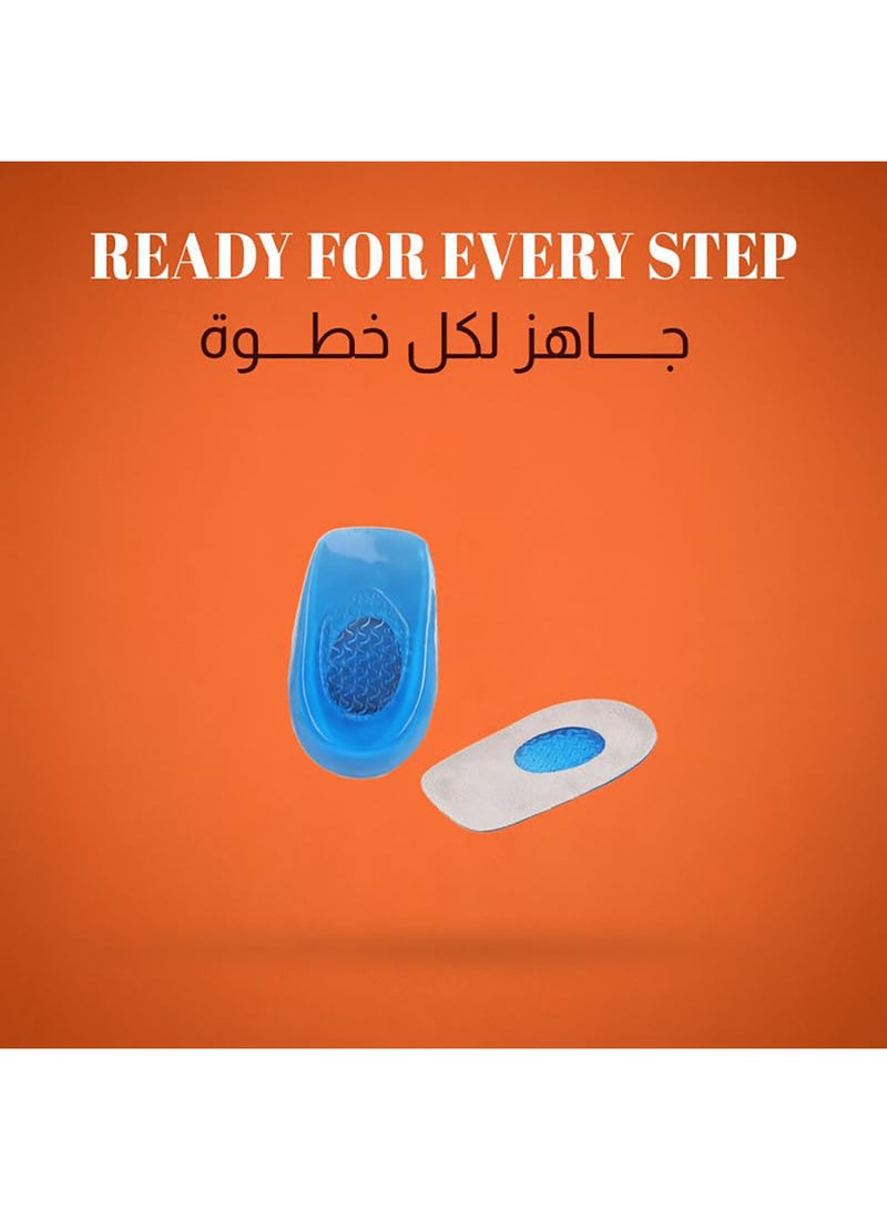Tishta Gel Heel Pads - Shock Absorption Support for Daily Comfort and Heel Relief - Soft Gel Cushion for Walking and Long Standing -Model1-(Small) - Image 2