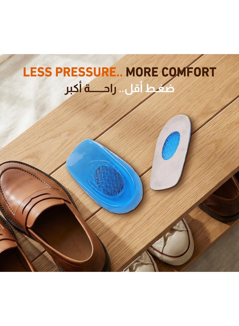 Tishta Gel Heel Pads - Shock Absorption Support for Daily Comfort and Heel Relief - Soft Gel Cushion for Walking and Long Standing -Model1-(Small) - Image 3
