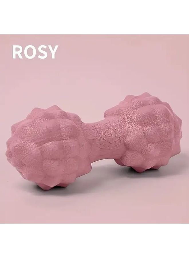 كرة يوغا ومساج وردية مزدوجة الكرة لاسترخاء العضلات للقدم والظهر والرقبة والكتف لجيم المنزل - Image 1