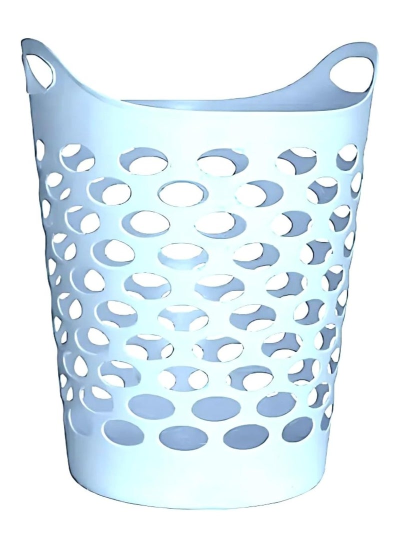 VIO 1 Pack Plastic Flexi Laundry Bin Multipurpose Flexible Laundry Storage Basket Hamper Light Weight and Durable Large Dirty Clothes Organizer Basket Toys Storage Basket with Handles 45 Litre Capacity  - Image 2