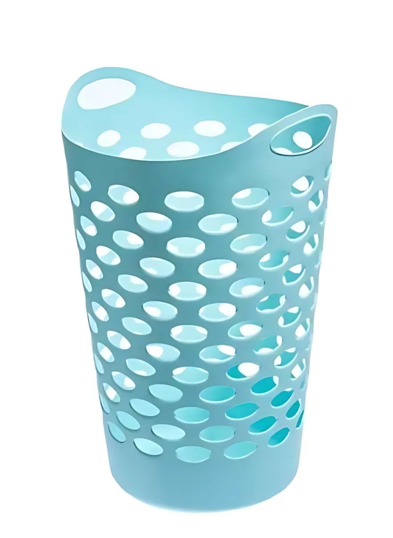 VIO 1 Pack Plastic Flexi Laundry Bin Multipurpose Flexible Laundry Storage Basket Hamper Light Weight and Durable Large Dirty Clothes Organizer Basket Toys Storage Basket with Handles 45 Litre Capacity  - Image 5