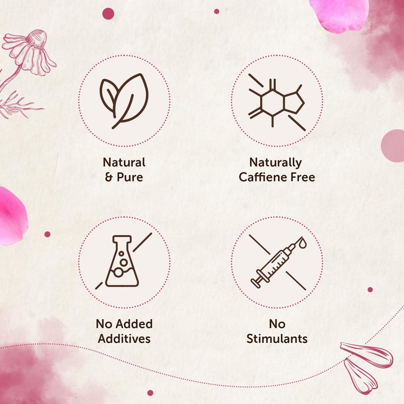 Neuherbs Rose Flower Tea 50g (Pack of 1) | Promote Skin Glow | 100% Clean, Natural & Pure | Rich In Antioxidant | Caffeine Free Tea - Image 3