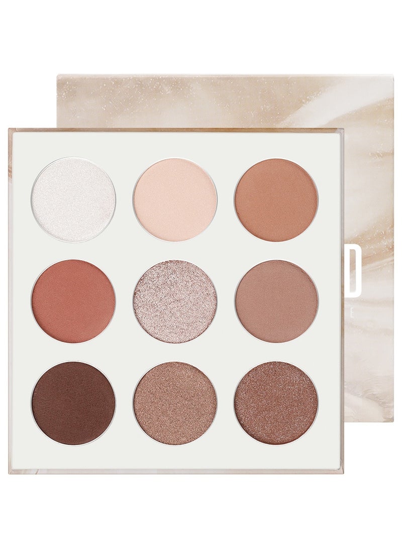 docolor 9-Color Gemstone Nude Eyeshadow Palette – Velvet Matte & Shimmer for Day-to-Night Looks  - Image 1
