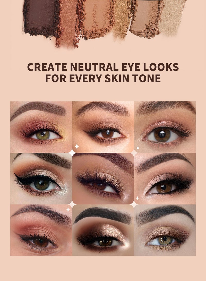 docolor 9-Color Gemstone Nude Eyeshadow Palette – Velvet Matte & Shimmer for Day-to-Night Looks  - Image 5