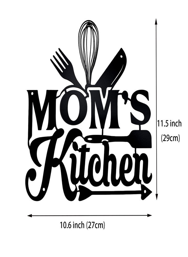 Aimto Kitchen Wall Art Decor,Black Kitchen Metal Sign for Kitchen Decoration, Metal Sign RusticFarmhouse Kitchen Decor Hanging Decorative 11.5 x 10.6 Inch - Image 2