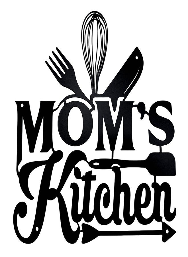 Aimto Kitchen Wall Art Decor,Black Kitchen Metal Sign for Kitchen Decoration, Metal Sign RusticFarmhouse Kitchen Decor Hanging Decorative 11.5 x 10.6 Inch - Image 1