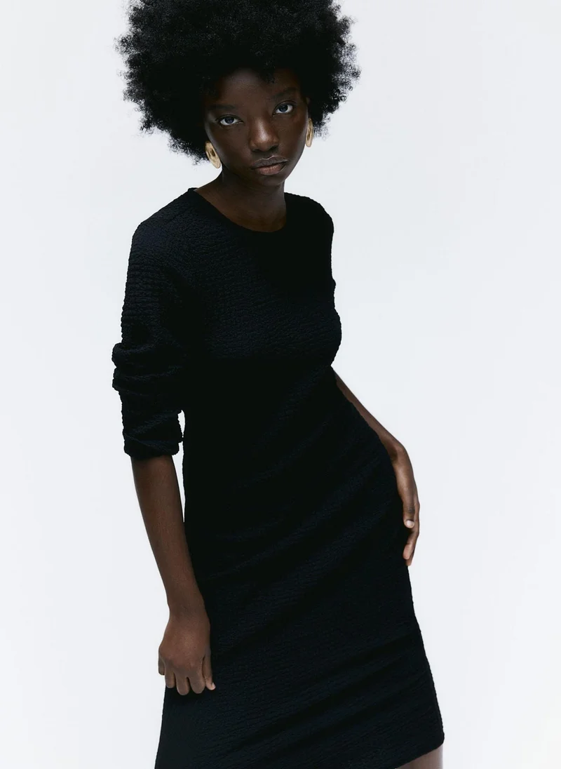 اتش اند ام Textured Jersey Dress