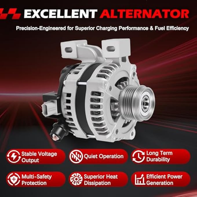 Autodevil 11054 Alternator 150Amp 12V Compatible with C70 S40 V50 2005 2006 OE AND0399, VND0399, 1042103560, 1042104640, 3M5T10300SC - Image 4