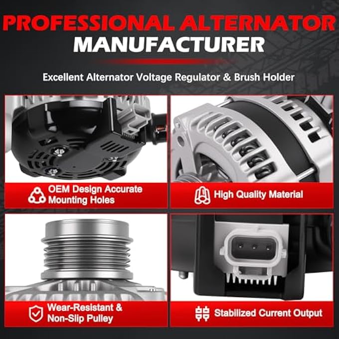 Autodevil 11054 Alternator 150Amp 12V Compatible with C70 S40 V50 2005 2006 OE AND0399, VND0399, 1042103560, 1042104640, 3M5T10300SC - Image 5