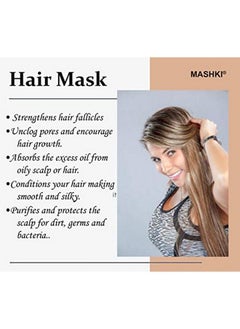 MASHKI 150 Grams Multani Mitti For Glowing Skin And Hair (Fuller’S Earth/Calcium Bentonite Clay) For Hair Pack / Multani Mitti For Face Pack Powder For Glowing Dry Skin 100% Natural (150 Gm)  - Image 4