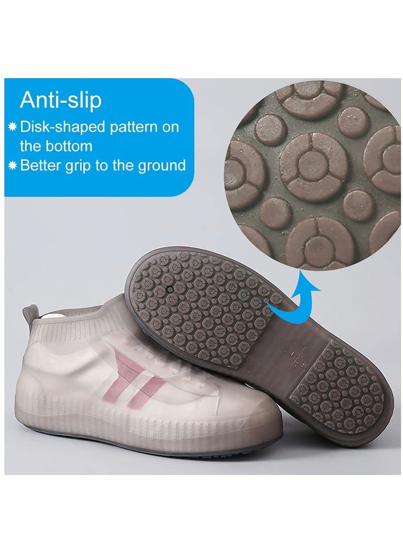 Zikra Waterproof Silicone Shoe Cover, Reusable Rain Shoe Cover, Foldable Anti-Slip Rain Shoe Cover for Men and Women Rainy Days (L) - Image 5