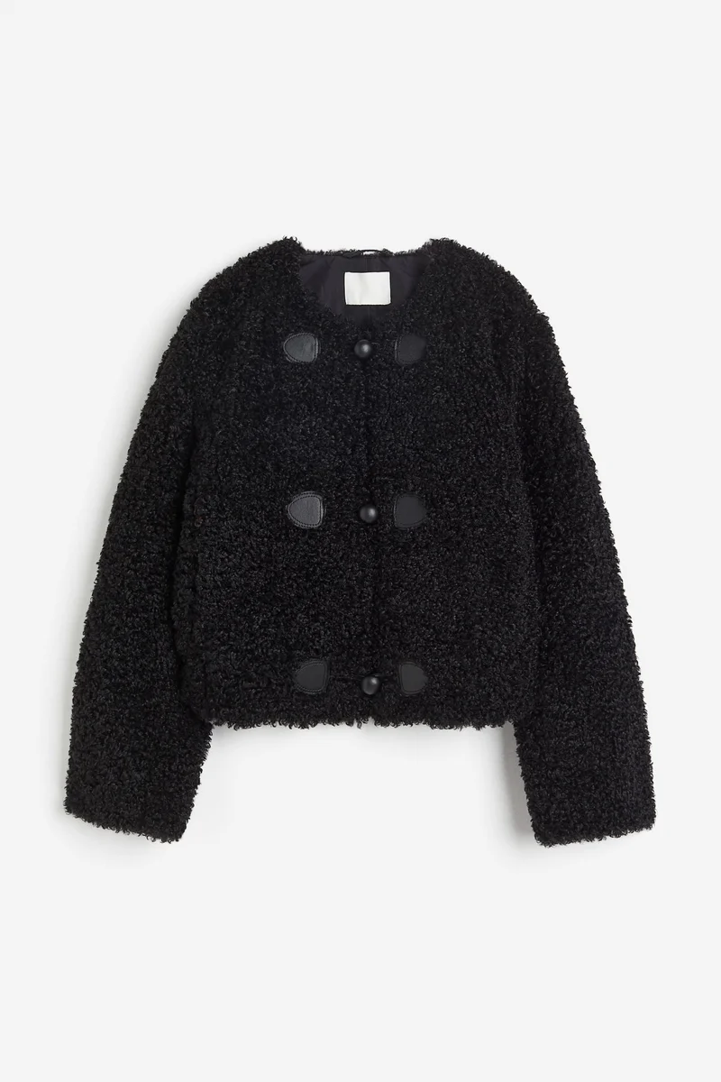H&M Short Teddy Jacket
