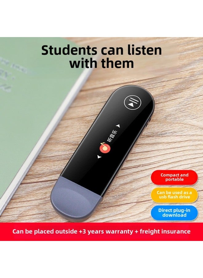 Mp3 Walkman Student Edition Mp4 Senior High School For Students Listening Artifact Bluetooth Music Player English Listening-Body Color:Dual Interface Version [direct Plug-in Download, Can Be Used As A Usb Flash Drive, With Bluetooth]-Memory Capacity:64gb [comes With Memory] - Official Standard Configuration: Host + Data Cable + 3-year Warranty  - Image 2