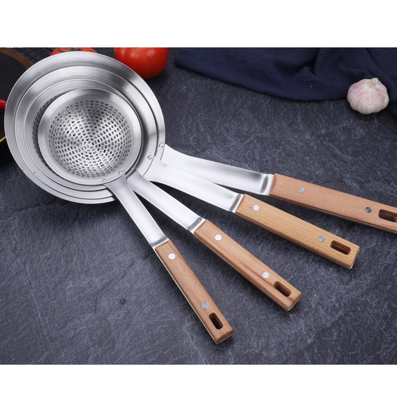 Handle Colander Stainless Steel Hot Pot Drain Spoon Noodles Spoon Kitchen Utensil for Restaurant Home (Diameter 18cm) - Image 5