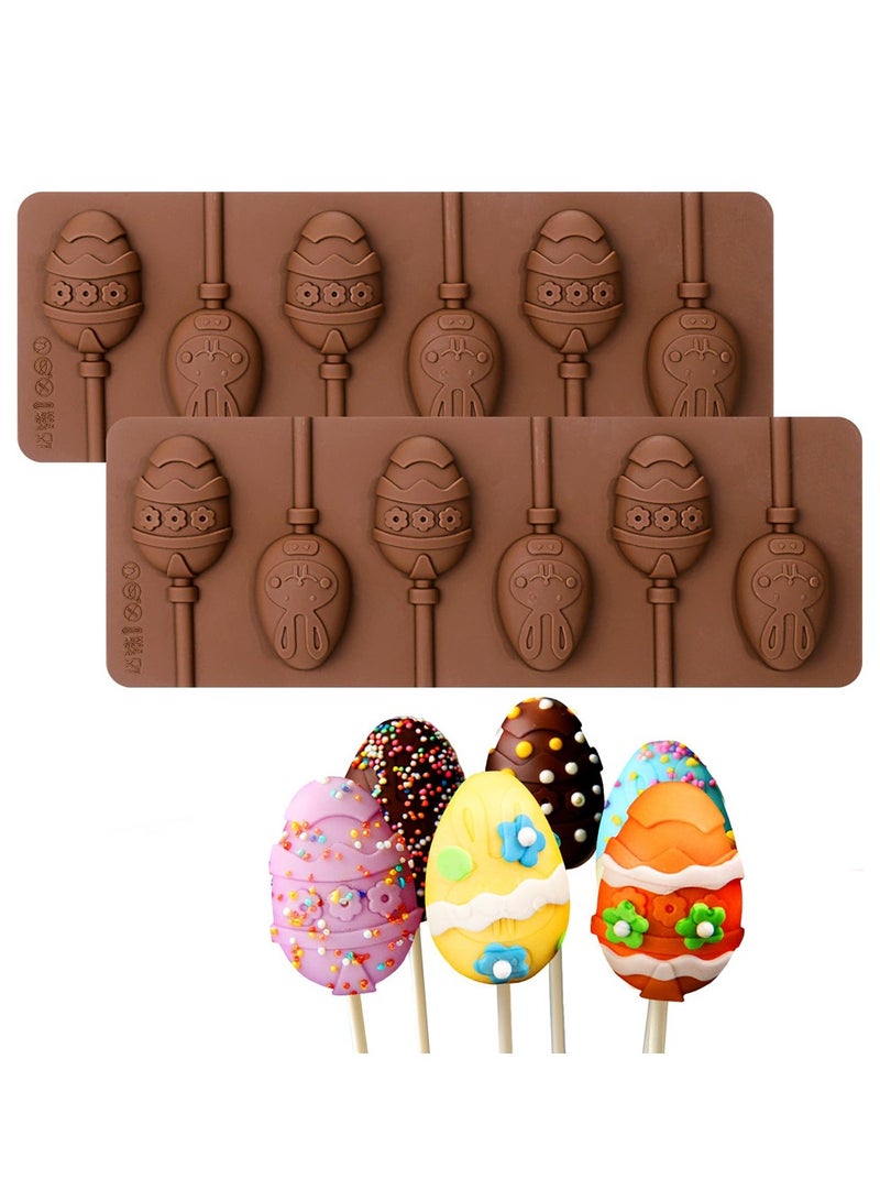SHENYU 2 Packs Dinosaur Egg Cake Pop Moulds Kit, Candy Chocolate Bar Bakeware Pans and DIY Kitchen Molds for Birthday Celebrations Home Kitchen Dining - Image 1