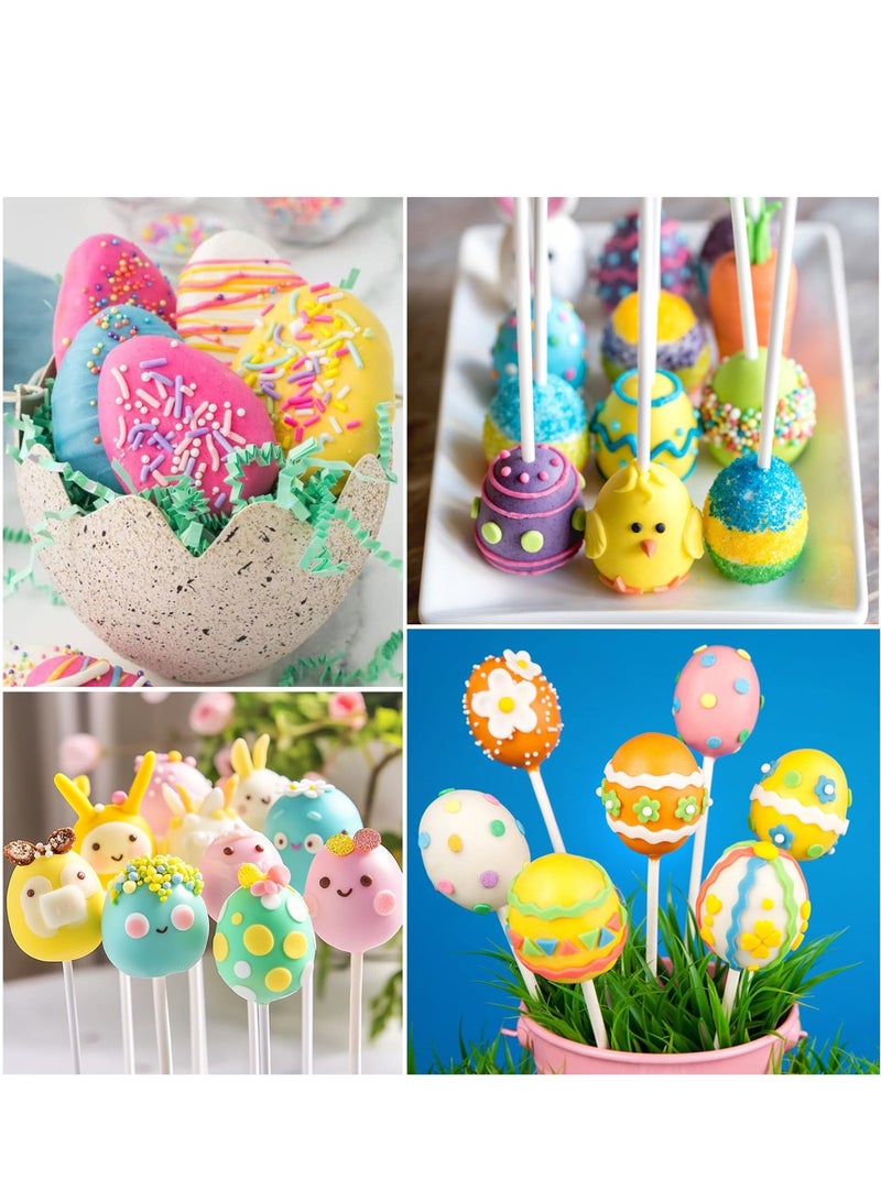 SHENYU 2 Packs Dinosaur Egg Cake Pop Moulds Kit, Candy Chocolate Bar Bakeware Pans and DIY Kitchen Molds for Birthday Celebrations Home Kitchen Dining - Image 3