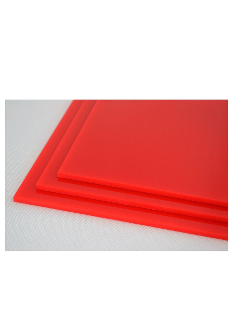 دلس دي إل إس لوح أكريليك أحمر 2 مم 12 × 12 بوصة - Image 1