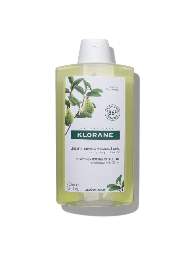 Klorane Purifying Shampoo with Citrus Clarifies Detoxifies Hair Scalp Removes Buildup Silicone Paraben Sulfate Free 135 fl oz - Image 3