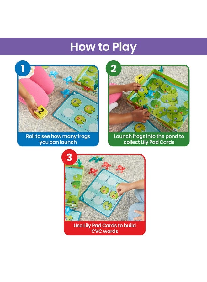 hand2mind Hand2Mind Lily Pad Letter Hop - CVC & Sight Word Games, Fine Motor Skills Toys, Spelling & Word Making Activities, Family Learning Fun - Image 3
