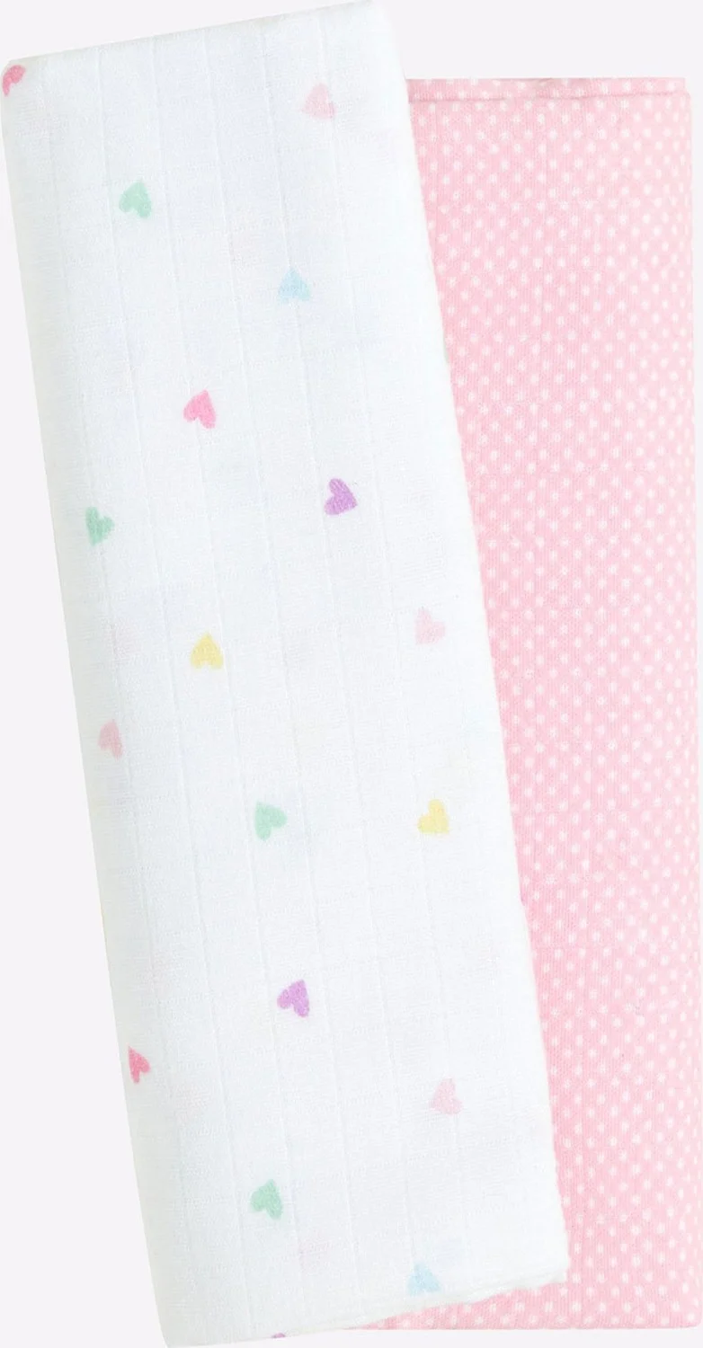 mothercare 2-Piece Patterned Multi-Purpose Muslin Cloth and Cover
