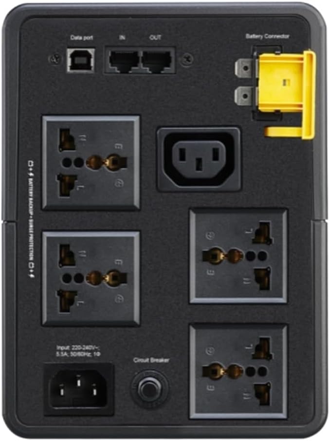 اي بي سي 1 APC Back-UPS 1200VA، 230V، AVR، 4 منافذ عالمية ومنفذ IEC واحد، الموديل: BX1200MI-MS - Image 3