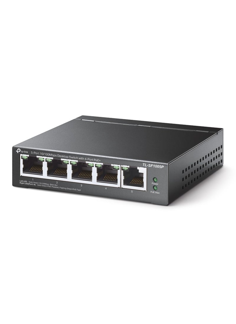 ماركة غير محددة TP-LINK 5-Port 10/100Mbps Desktop Switch with 4-Port PoE+ TL-SF1005P  - Image 1