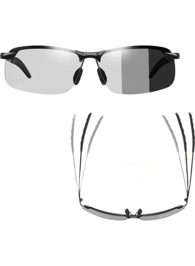 GOGOSOON Polarized Night Vision Sunglasses Men Driver Driving Glasses Fishing Sunglasses Day Night Dual-Use Driving Special Glasses - Image 1