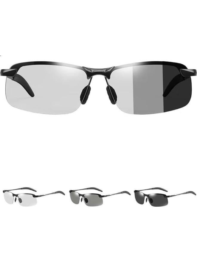 GOGOSOON Polarized Night Vision Sunglasses Men Driver Driving Glasses Fishing Sunglasses Day Night Dual-Use Driving Special Glasses - Image 3