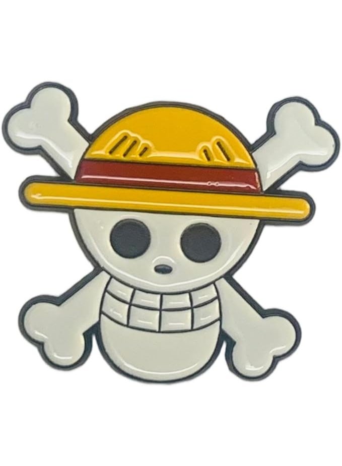 راين ملصق فينيل لوفي وقراصنة قبعة القش | شعار ثنائي الأبعاد ملون للجدران والأبواب والسيارات والشاحنات والدراجات النارية والقوارب وأجهزة الكمبيوتر المحمولة - Image 1