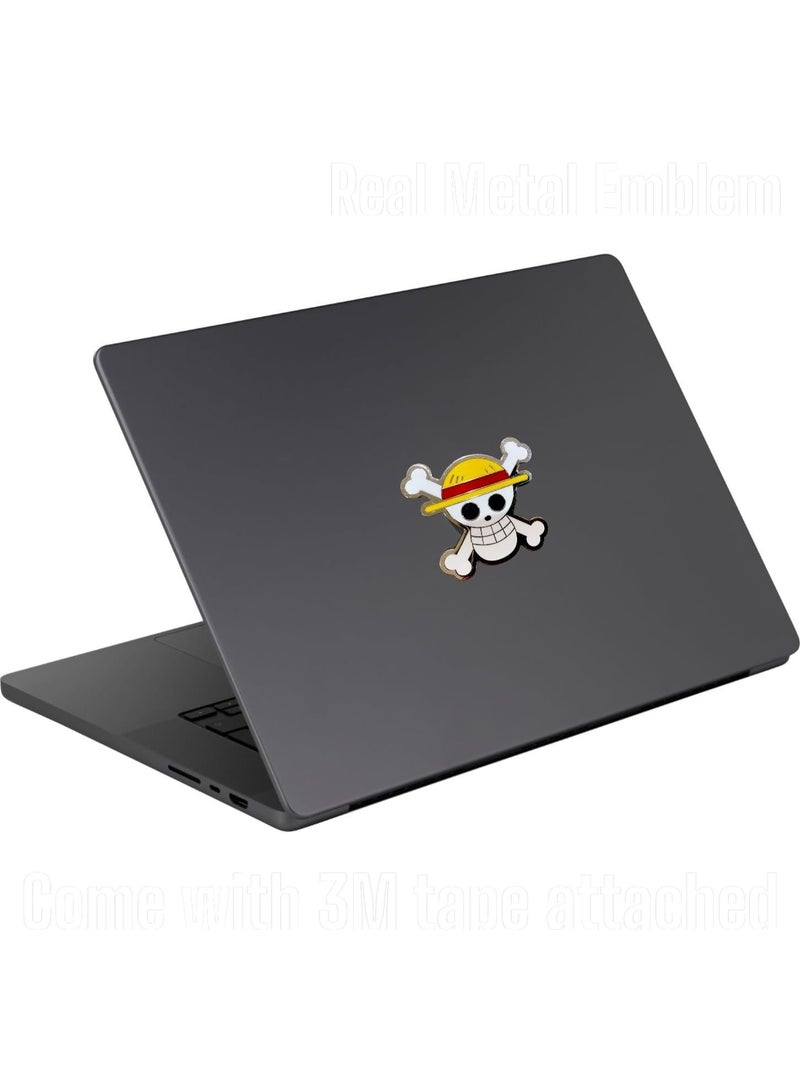 راين ملصق فينيل لوفي وقراصنة قبعة القش | شعار ثنائي الأبعاد ملون للجدران والأبواب والسيارات والشاحنات والدراجات النارية والقوارب وأجهزة الكمبيوتر المحمولة - Image 2