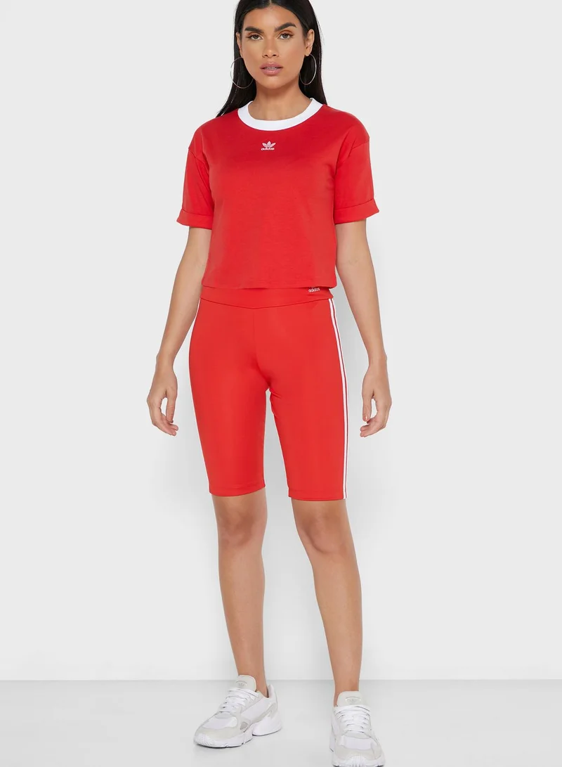 adidas Originals Logo Cropped T-Shirt