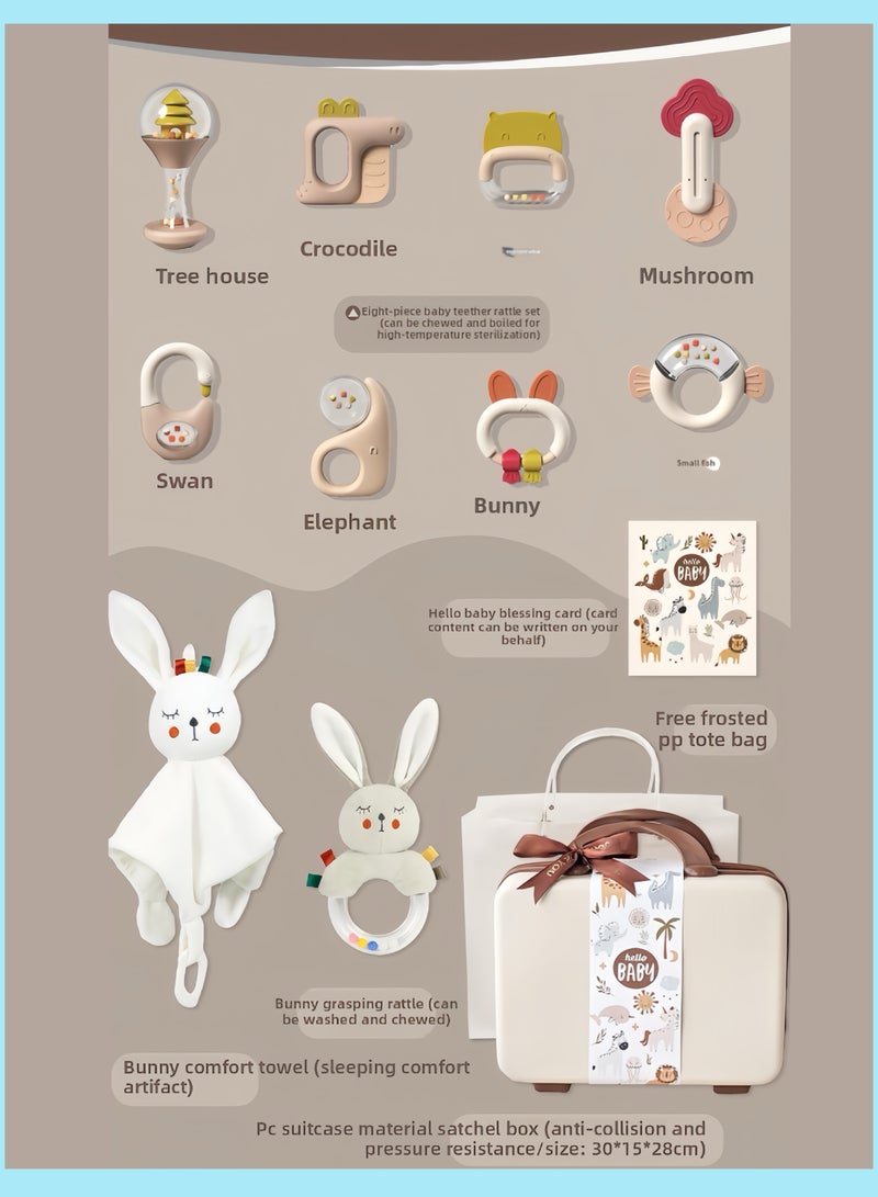 Newborn Gift Set: Rattle Gift Box, 0-12 Months Baby Teether, Soothing Toy for Biting & Comforting.  - Image 2