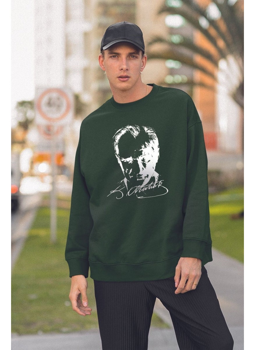 Myada - Unisex Ataturk Printed Oversize Sweatshirt 10053 - Image 1