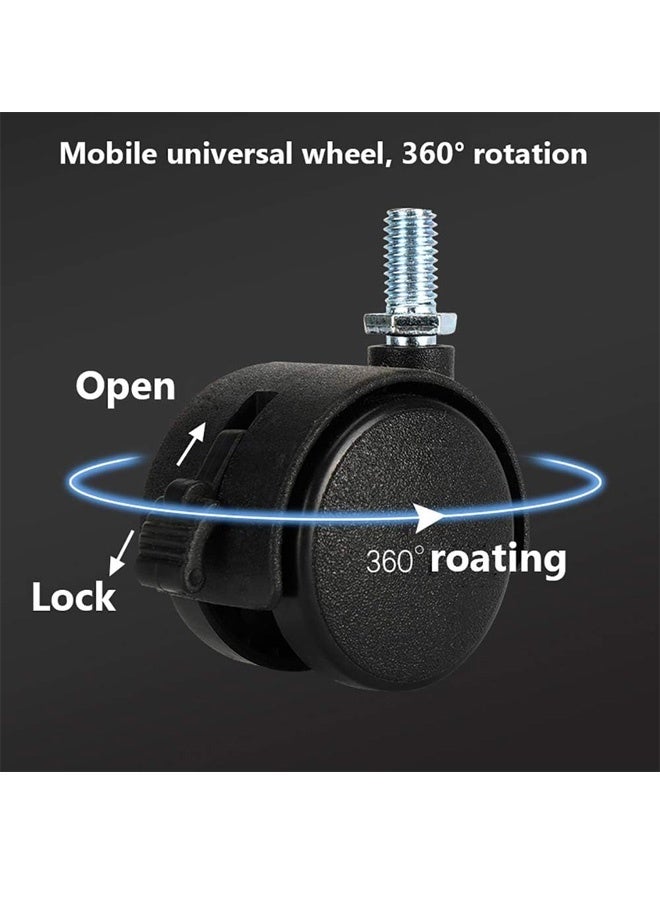 FUMES Heavy-Duty Double Rod Clothes Rack with Bottom Shelf and Wheels Steel Garment Organizer Stand - Image 4