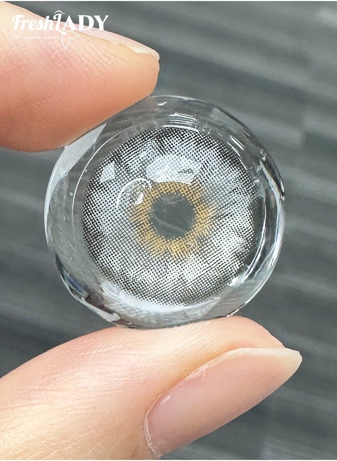 FreshLady - Freshlady Siri Gray 14.20mm Colored Contact Lenses 1 Year Disposable for Daily Wear - Image 1