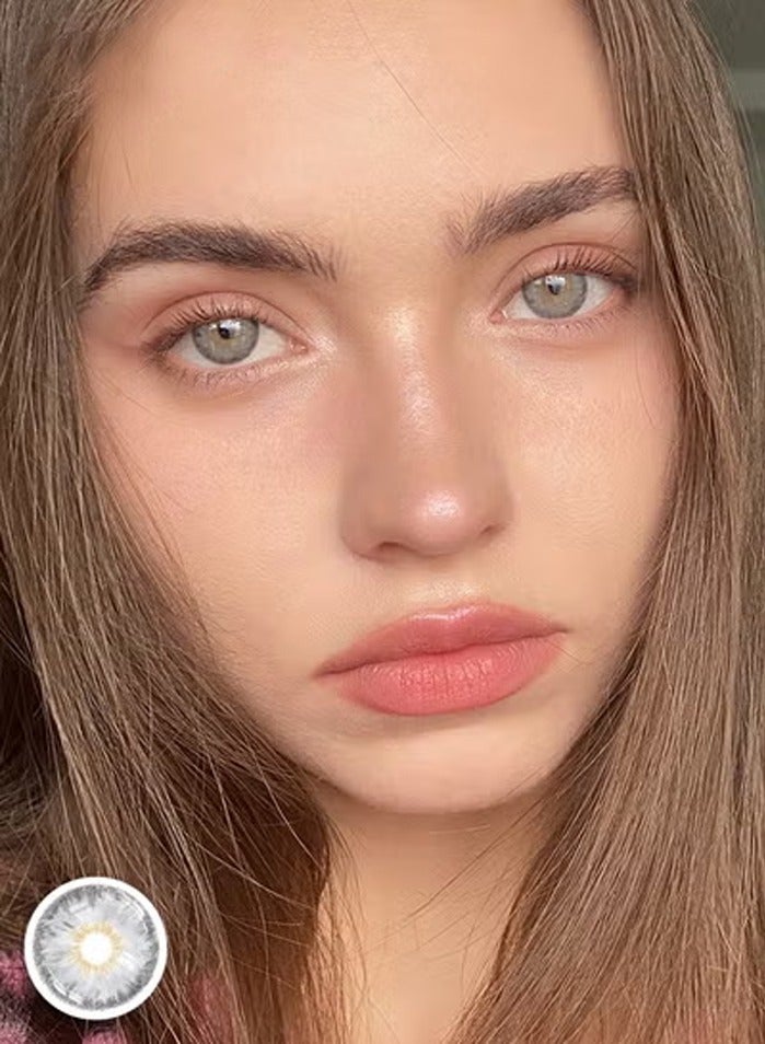 سيدة جديدة عدسات لاصقة ملونة رمادية من فريش ليدي للاستخدام السنوي - Image 4