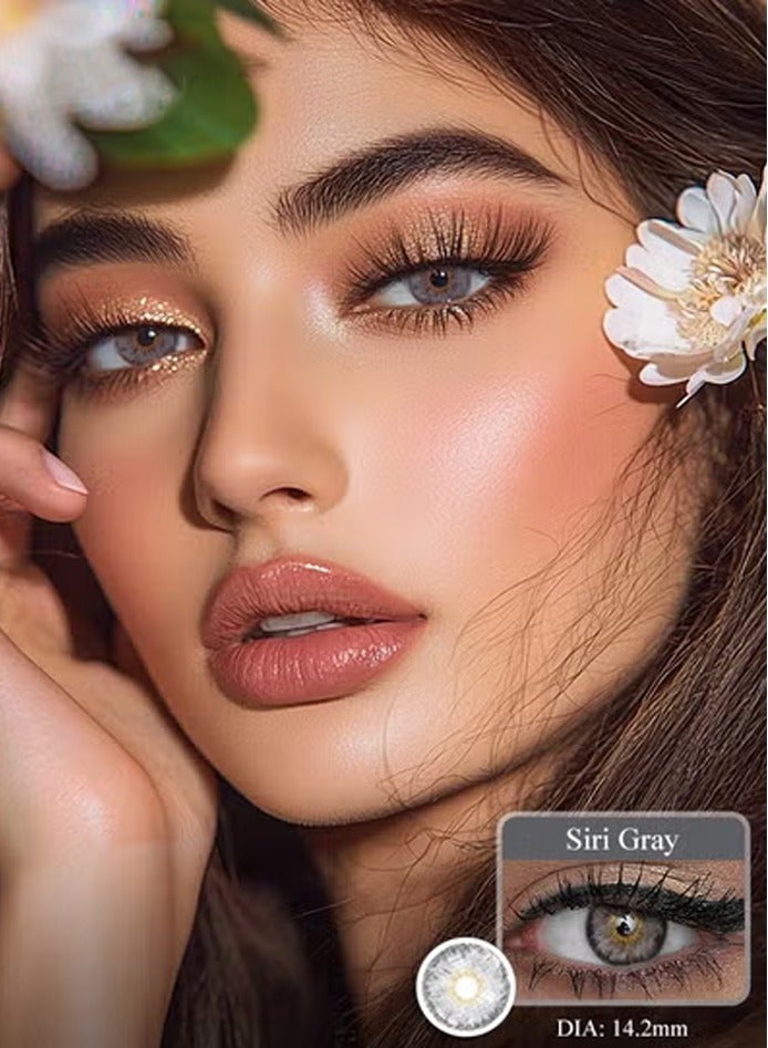 سيدة جديدة عدسات لاصقة ملونة رمادية من فريش ليدي للاستخدام السنوي - Image 1