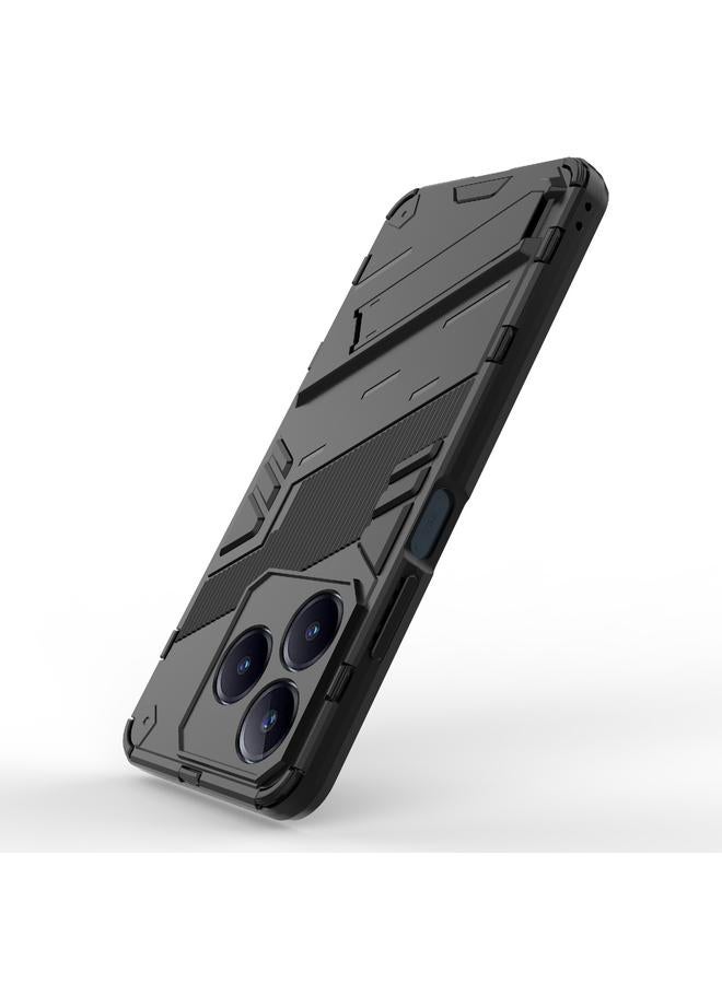 اس-توب جراب لهاتف Realme C63 4G Global Punk Armor 2 في 1 PC + جراب هاتف TPU مع حامل - Image 5