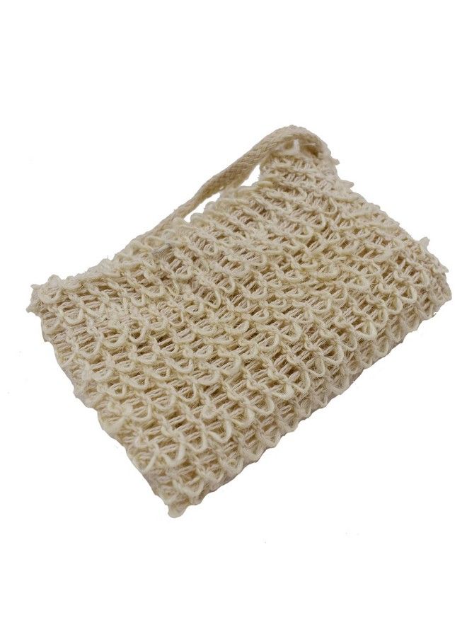 Dogxiong 2 Pack Soap Exfoliating Bag Natural Soap Saver With Drawstring And Wooden Bead Holderexfoliating Loofah Pouch For Bathroom Shower - Image 3