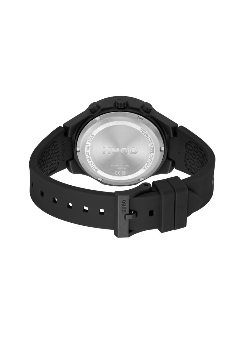 Lit Multi Pu Strap Analog Watch