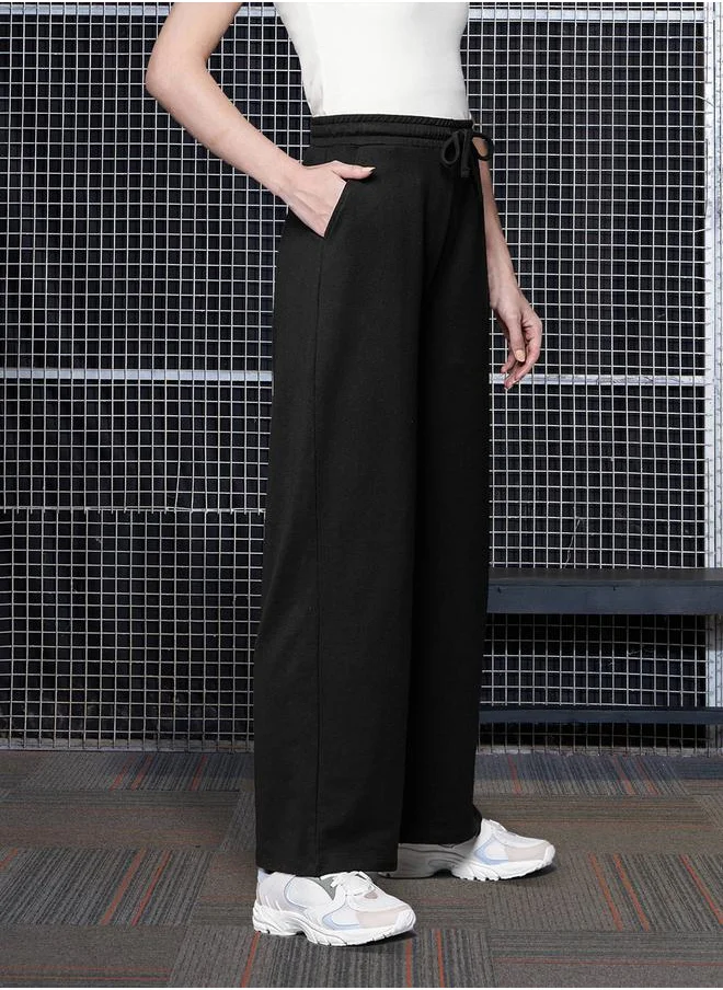 ساسافراس Terry Track Pants with Drawstring Waistband by Styli
