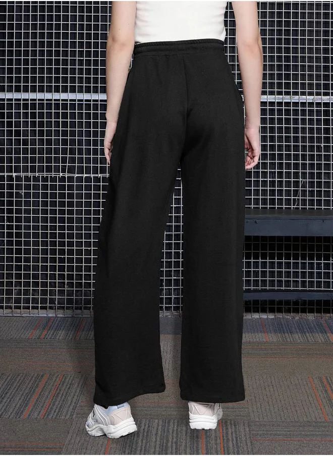 ساسافراس Terry Track Pants with Drawstring Waistband by Styli