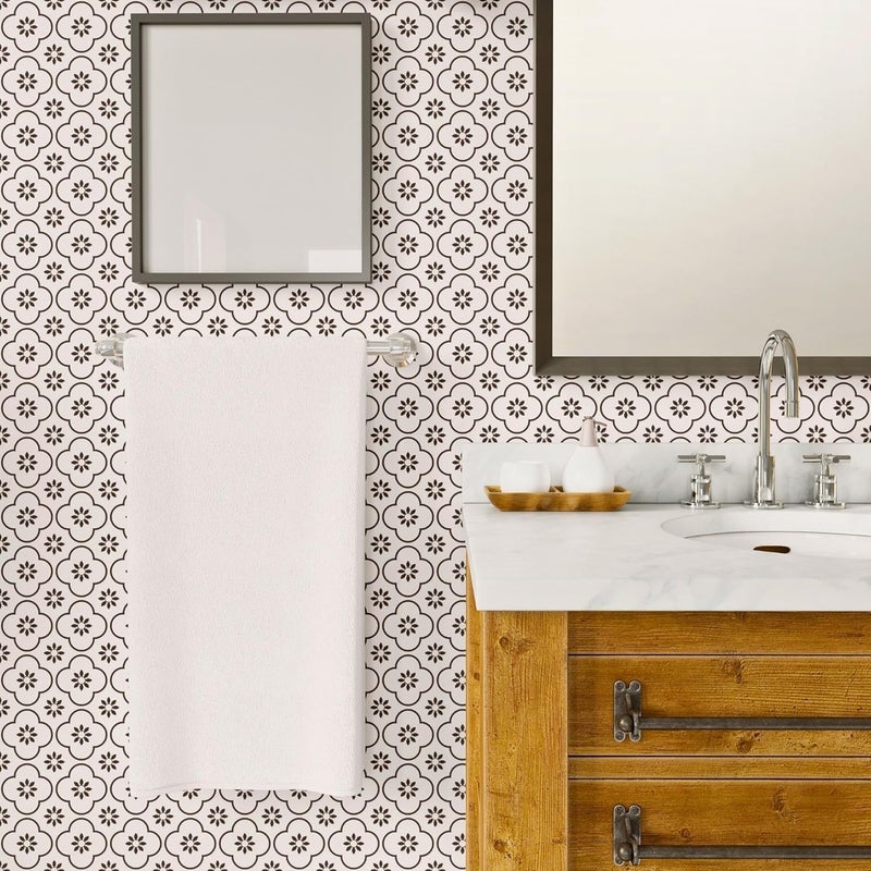 Brandian Wall Tiles Stickers Waterproof for Home Interiors Heat and WaterResistant Peel and Stick Stickers for Walls Backsplash and Countertops Simple DIY Each Tile 6 X 6 Inches Pack of 12 - Image 4