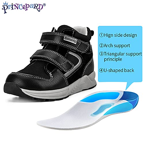 princepard Orthopedic Shoes for Toddlers and Kids, High-top Corrective Sneakers for Boys and Girls with Arch and Ankle Support, Non-Slip Soles - Image 3