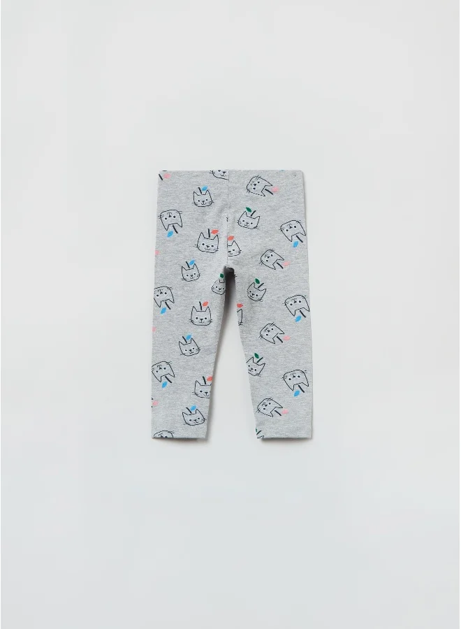 Ovs OVS Baby Girl Cat Print Leggings