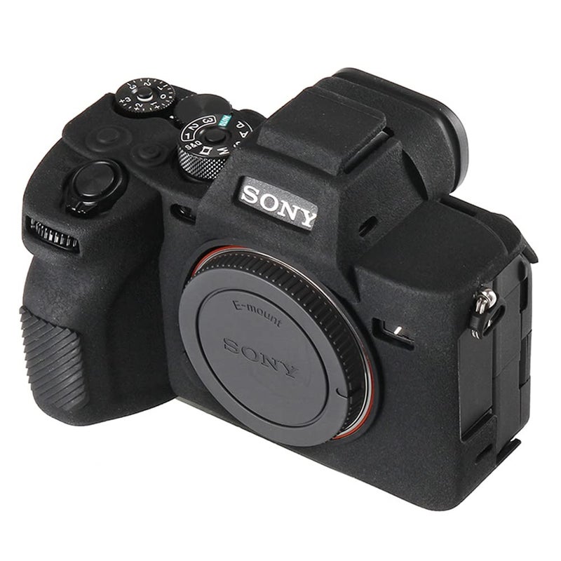 STSEETOP Camera Case for Sony A7RV A7R5- Protective Silicone DSLR Skin Cover, Detachable Cage, Shockproof, Dustproof (Black) - Image 3