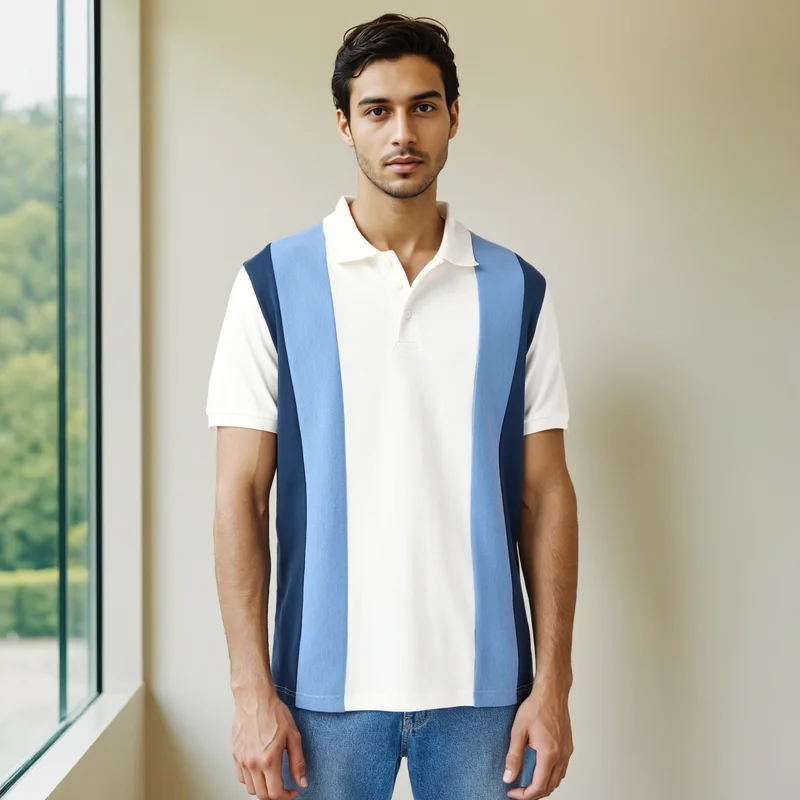 سبلاش فيڤ Colourblock Polo T-shirt