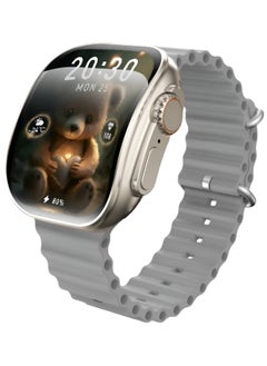 ماركة غير محددة ساعة ذكية X10 Ultra3 ذات شاشة منحنية NFC بلوتوث شحن لاسلكي (رمادي)  - Image 1