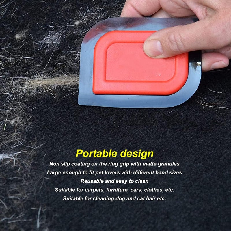 Pet Hair Detailer, Pet Hair Remover, Cat & Dog Hair Removal Tool, Car Cleaning Kit, Washable Pet Hair Removal Tool for Couch, Furniture, Carpet for Interior Car Detailing Kit - Image 4